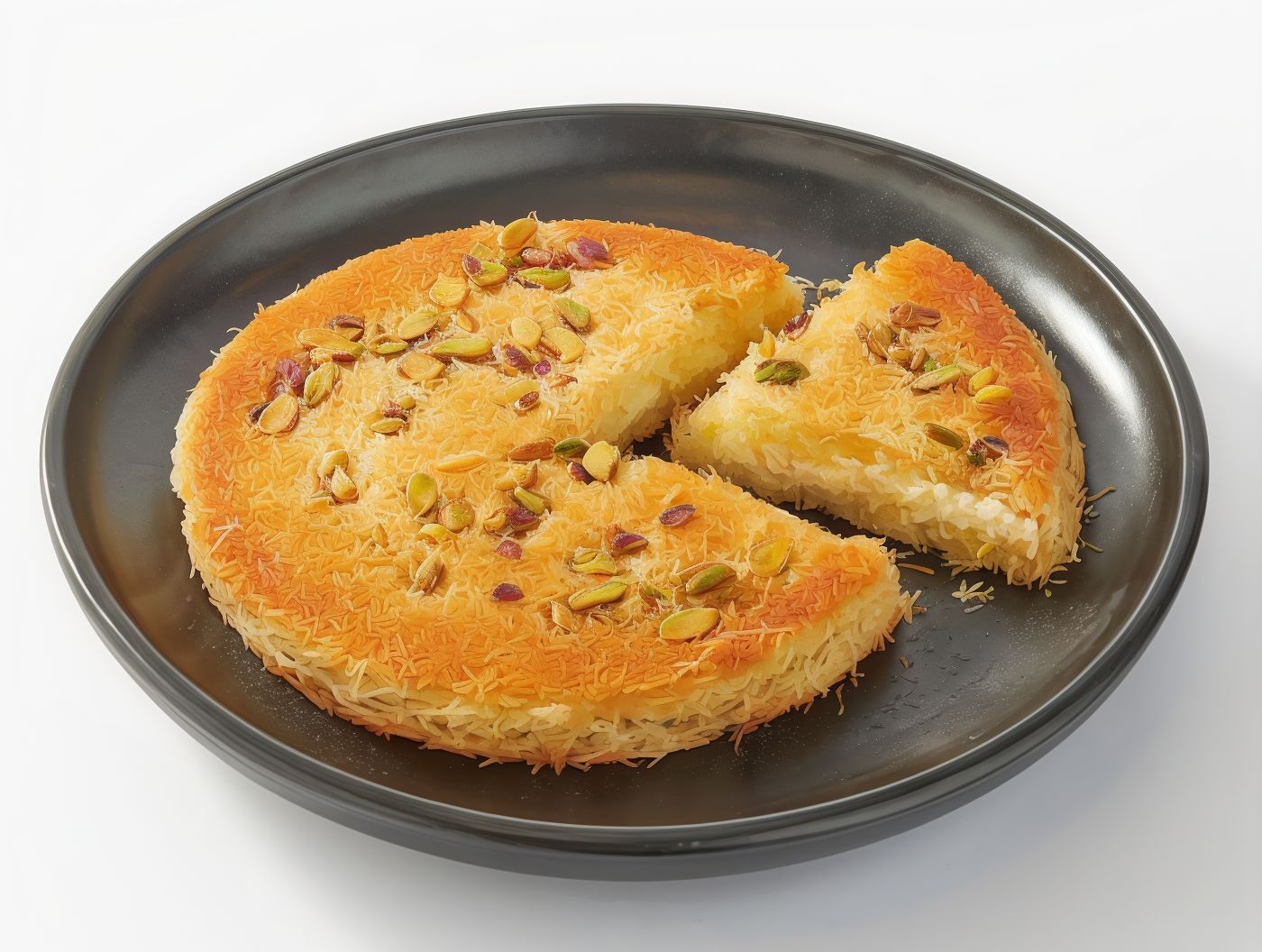 Konafa with Qeshta and pistachio