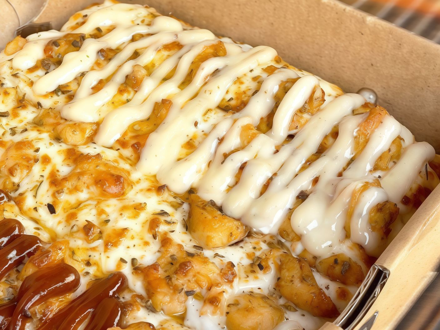 Chicken Cheesy Steak And Ranch Sauce