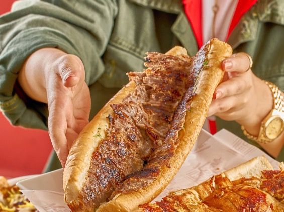 meat shawerma Sandwich french bread