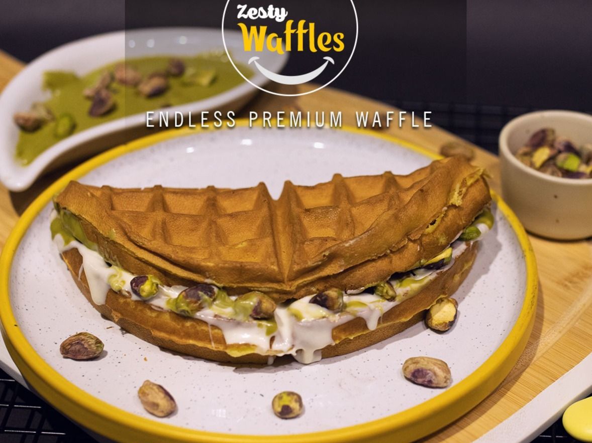 Pistachio Waffles