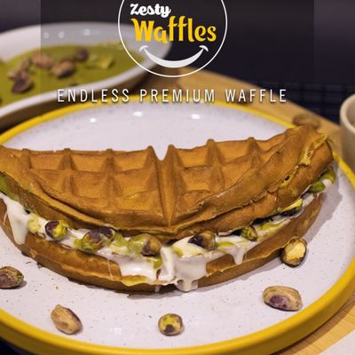 Pistachio Waffles
