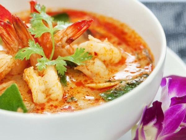 Tom Yum And Shrimp Soup