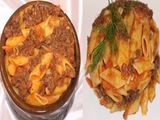 Pasta with minced meat