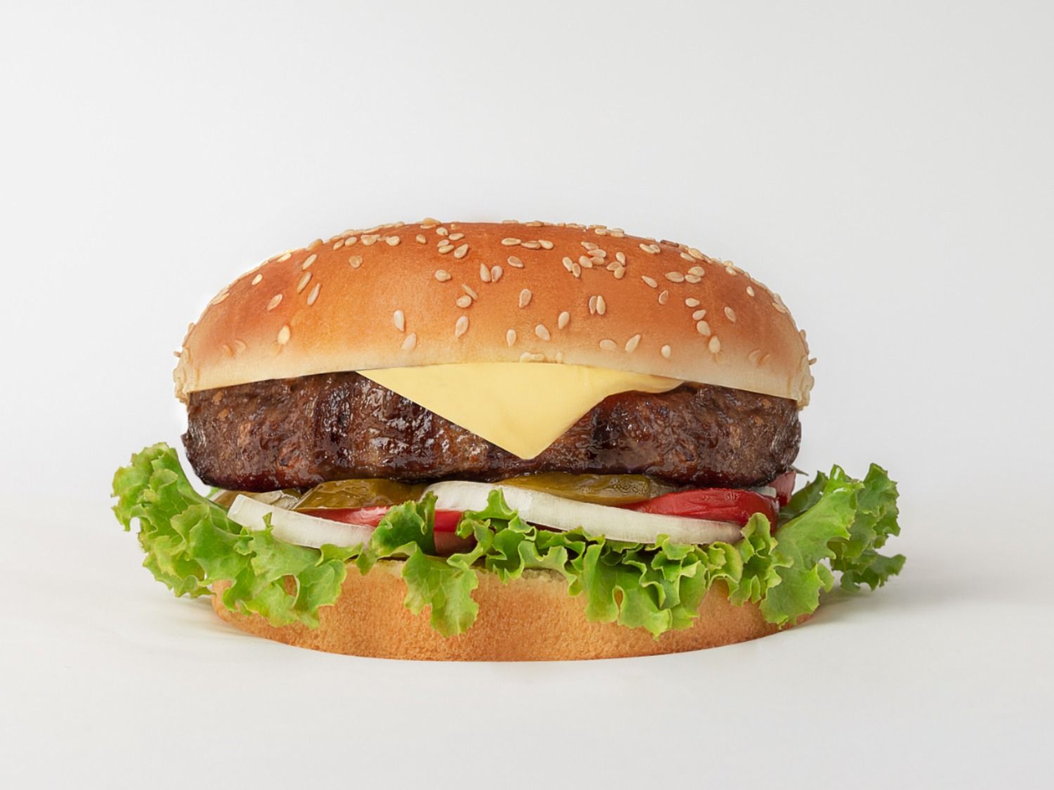 Cheese Beef Burger Sandwich