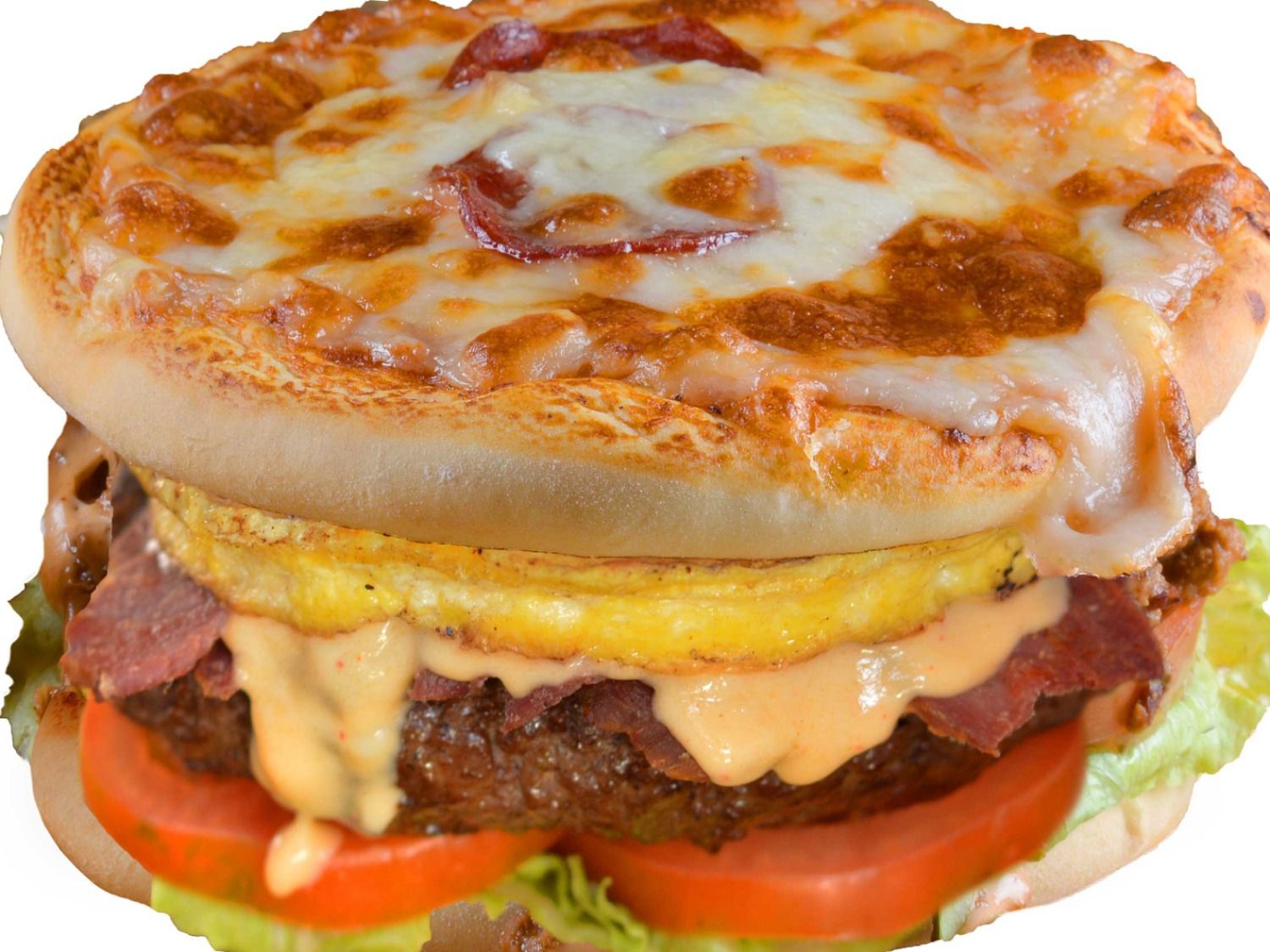 Classic Margritta Pizza Burger