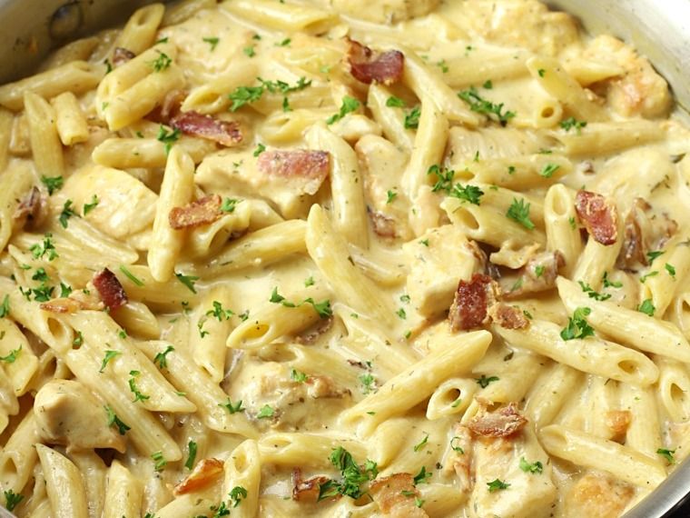 Salami Tri Cheese Pasta