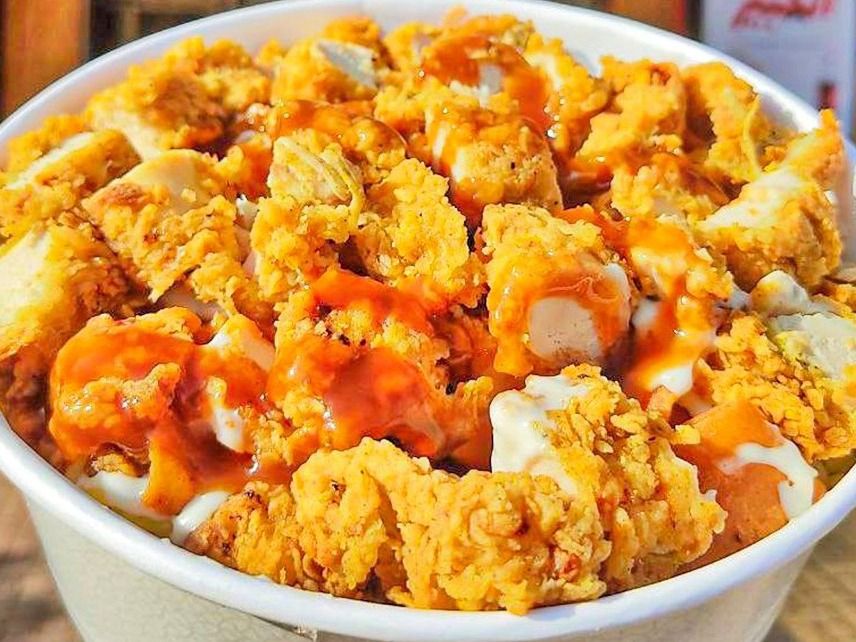 Crispy Chicken Fatteh
