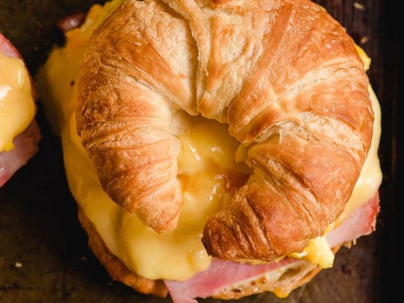 Jumbo Croissant Scrambled Cheese