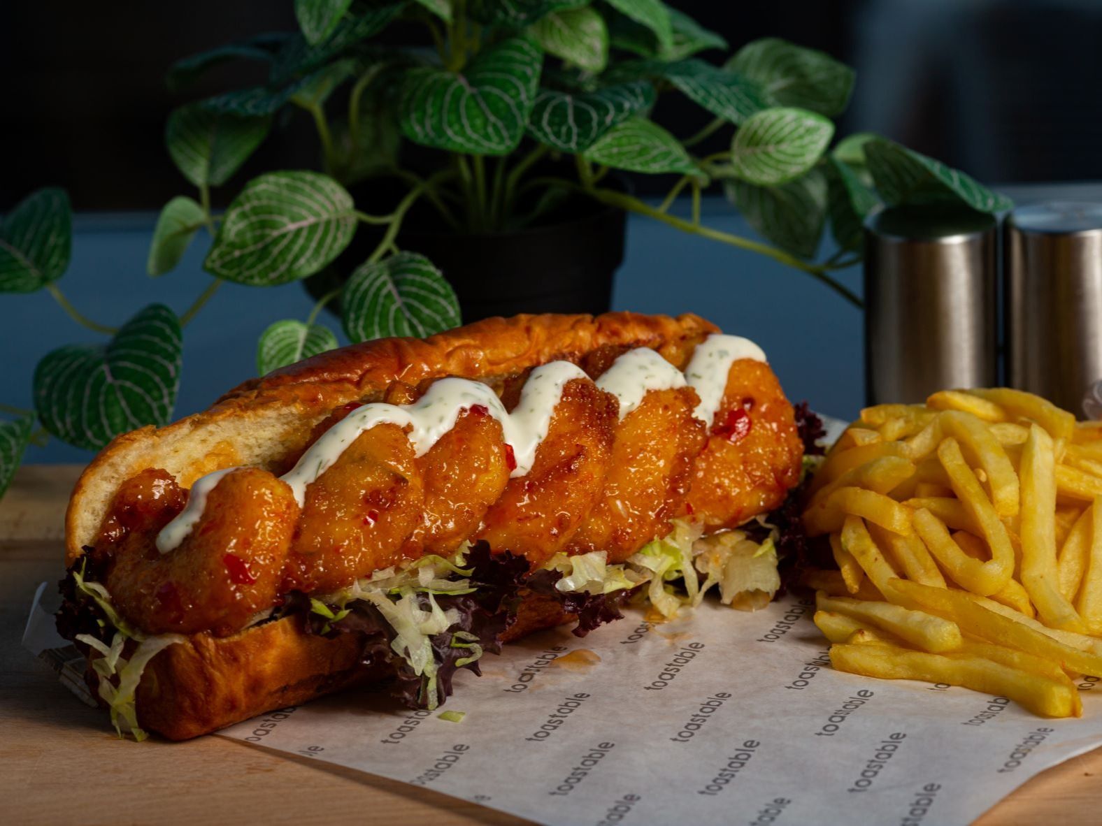 Shrimp Po Boy Sandwich