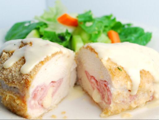 Chicken Cordon bleu meal