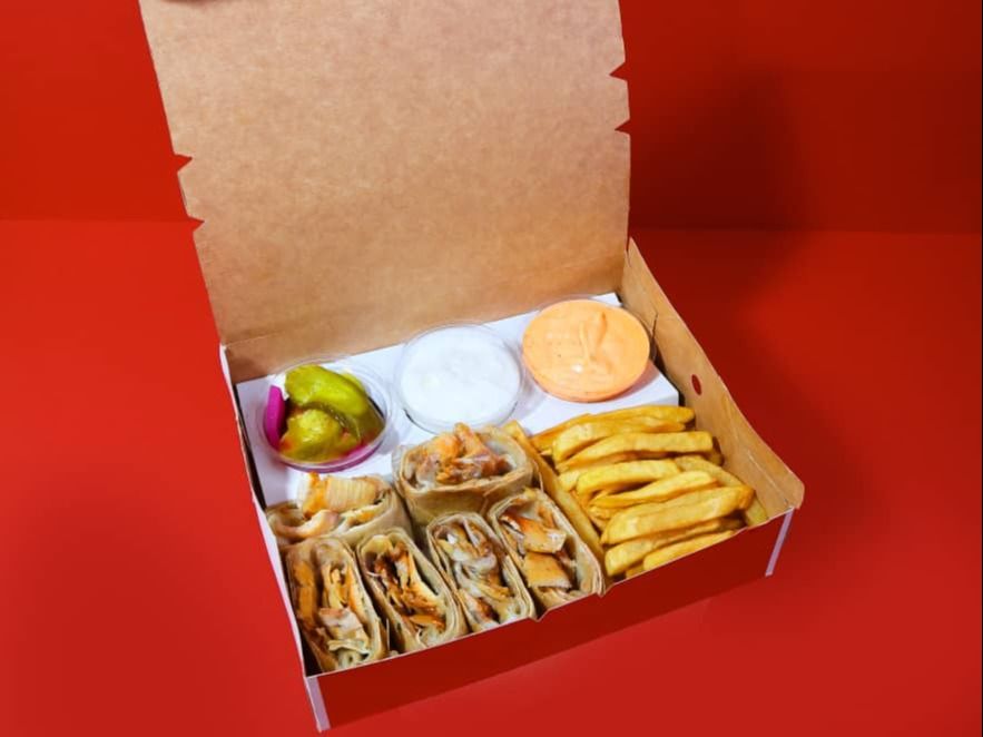 Single Arabic Chicken Shawarma Meal