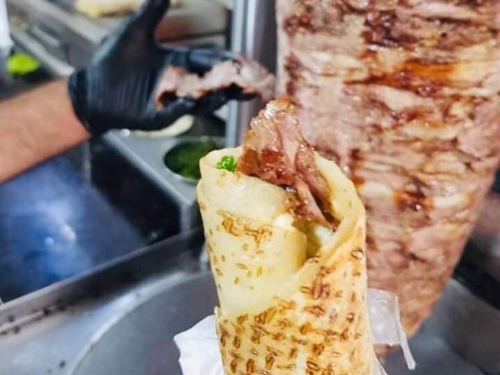 large meat shawerma syrian sandwich