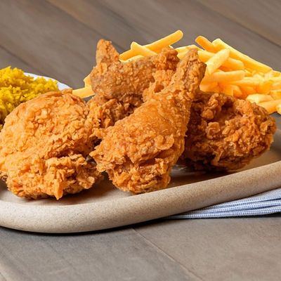 3 Pieces Broasted Meal