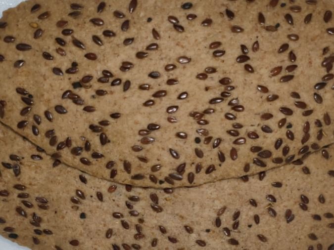 Saturated Flaxseeds Slices Platter