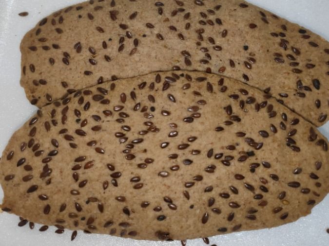 Saturated Flaxseeds Slices