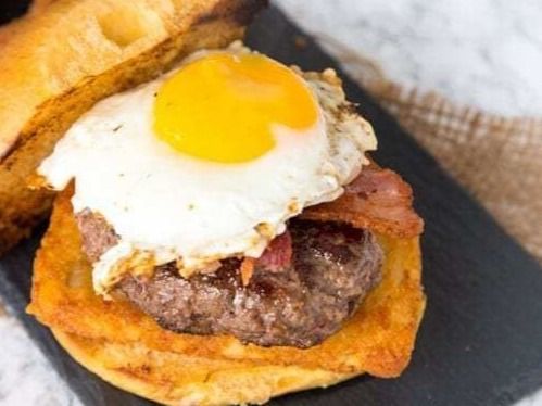 burger with Egg sandwich