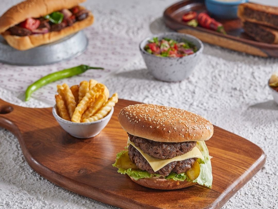 Double Baladi Cheese Beef Burger