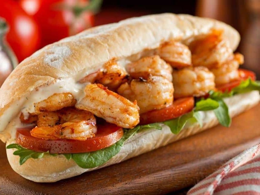 Shrimp Pane Sandwich