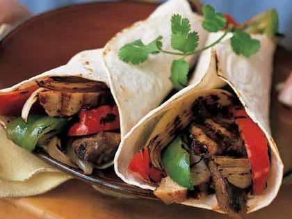 Vegetarian Beef Fajita Wrap Sandwich
