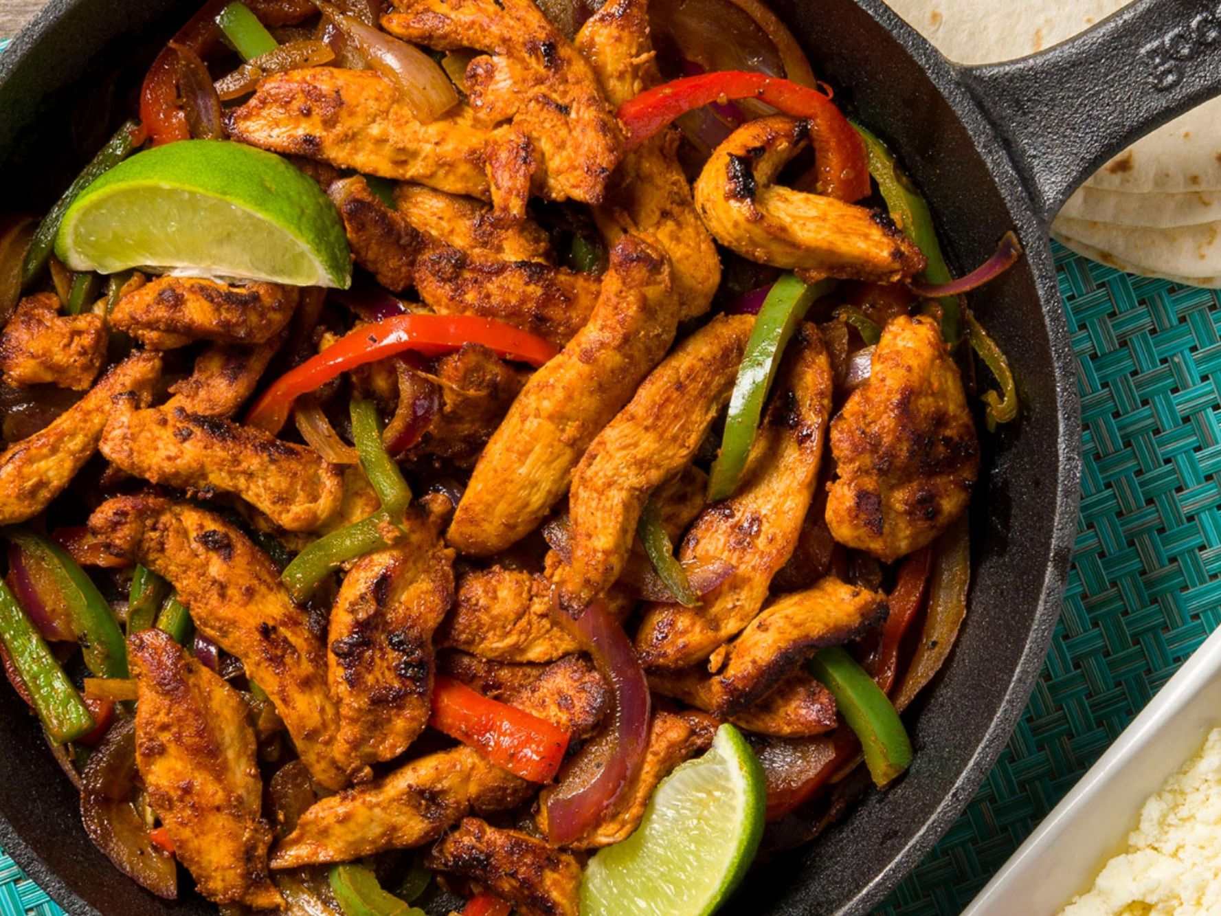 Vegetarian Chicken Fajita Dish