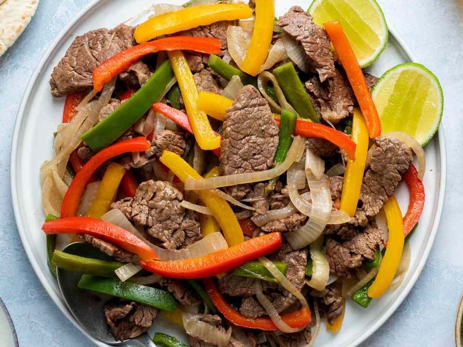 Vegetarian Beef Fajita Dish