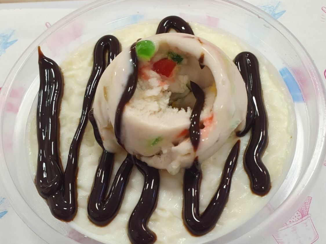 Yum Yum Rice Pudding With Ice Cream