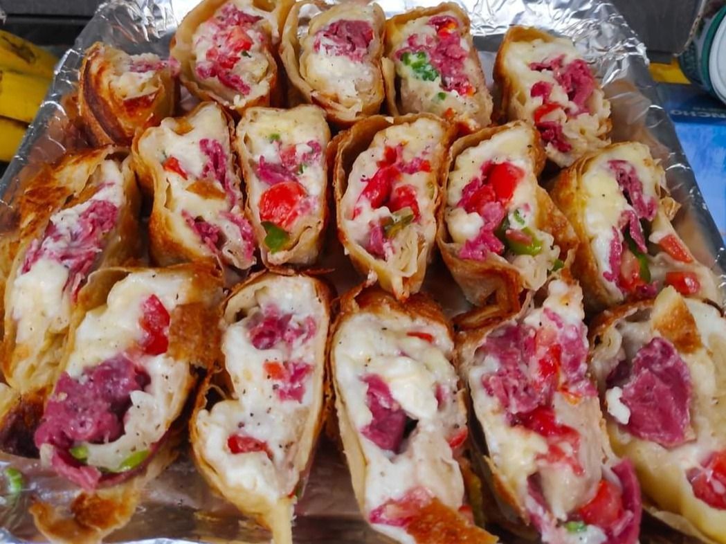 Pastrami With Kiri Cheese Roll Pie