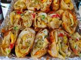 Mix Cheese With Cheddar Sauce Roll Pie