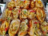 Chicken Fajita Roll Pie