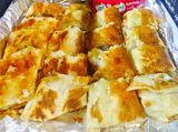 Mix Crispy Chicken And Salami Roll Pie