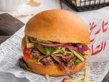 Meat Shawerma With Potato Bun Sandwich