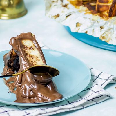 San Sebastian Cheesecake Slice