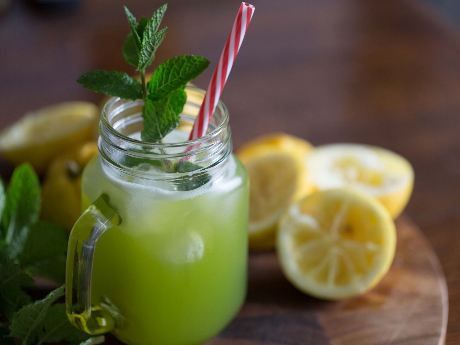 Fresh Lemon Mint Juice