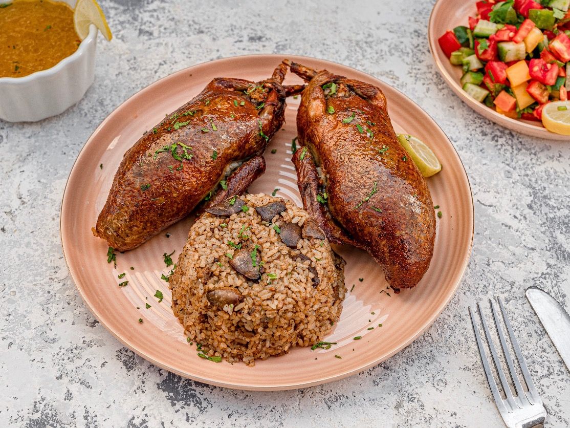 Pigeons Stuffed With Rice