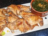 1/2 Roasted Chicken With Molokhia Dish