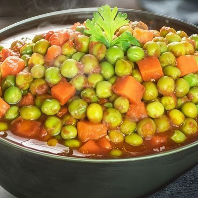 بازلاء مع جزر