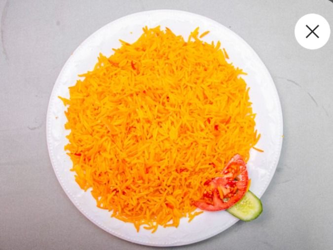 Small Plain Basmati Rice Platter