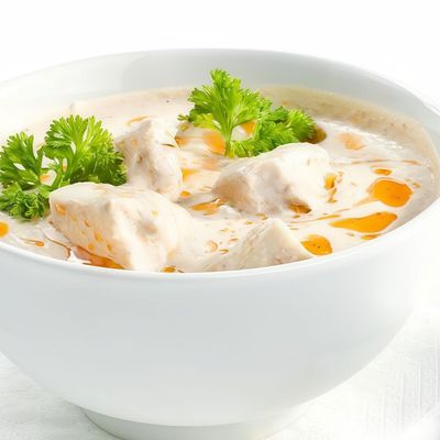 شوربة كريمة بالدجاج