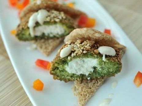 falafel with cheese