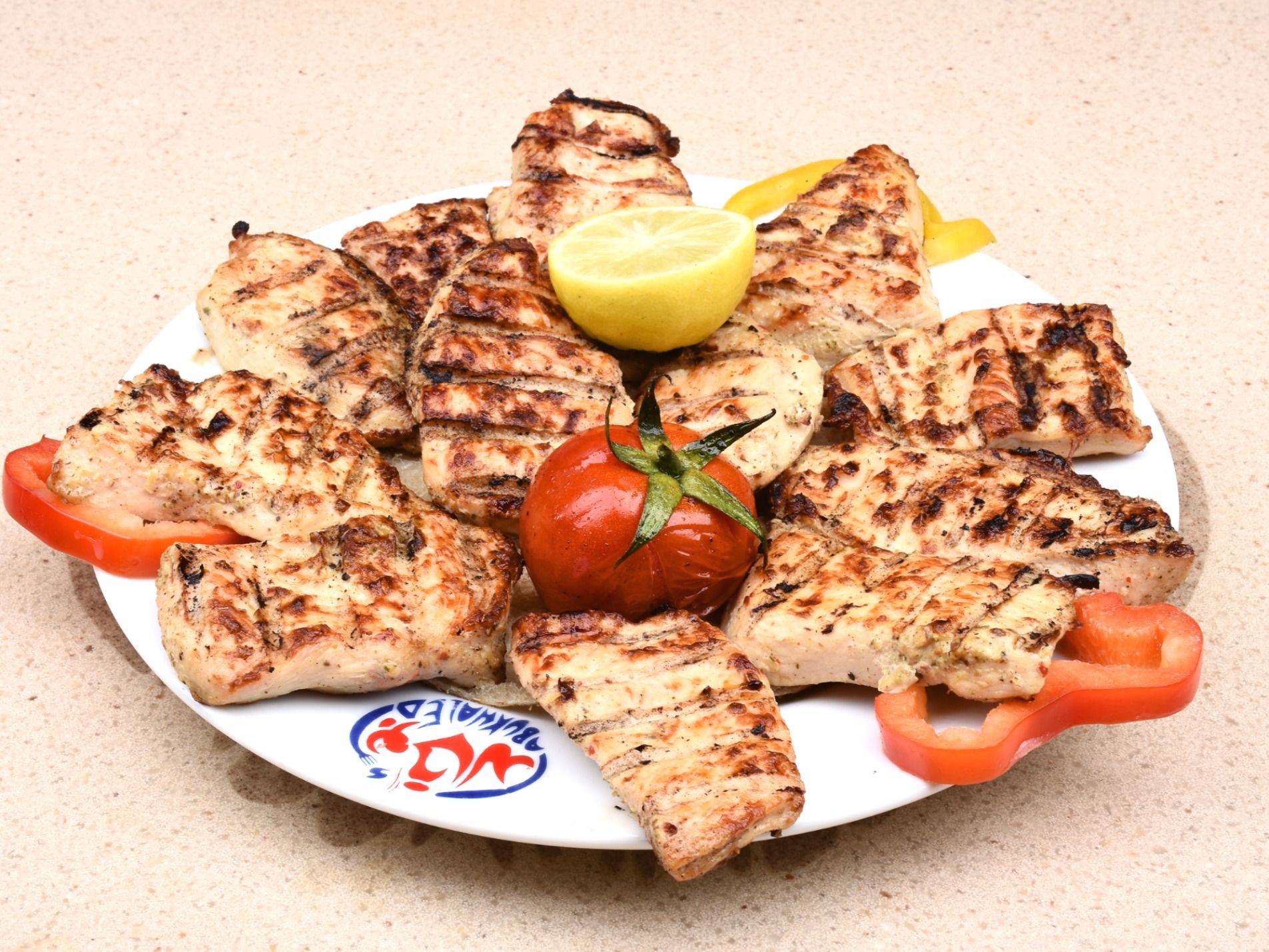 Grilled pane 1/4