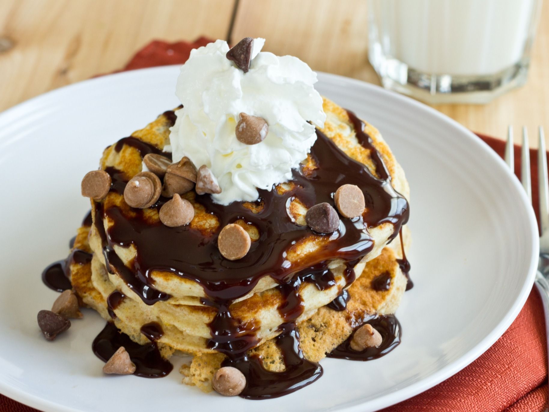 Chocolate Chip Vanilla Pancake