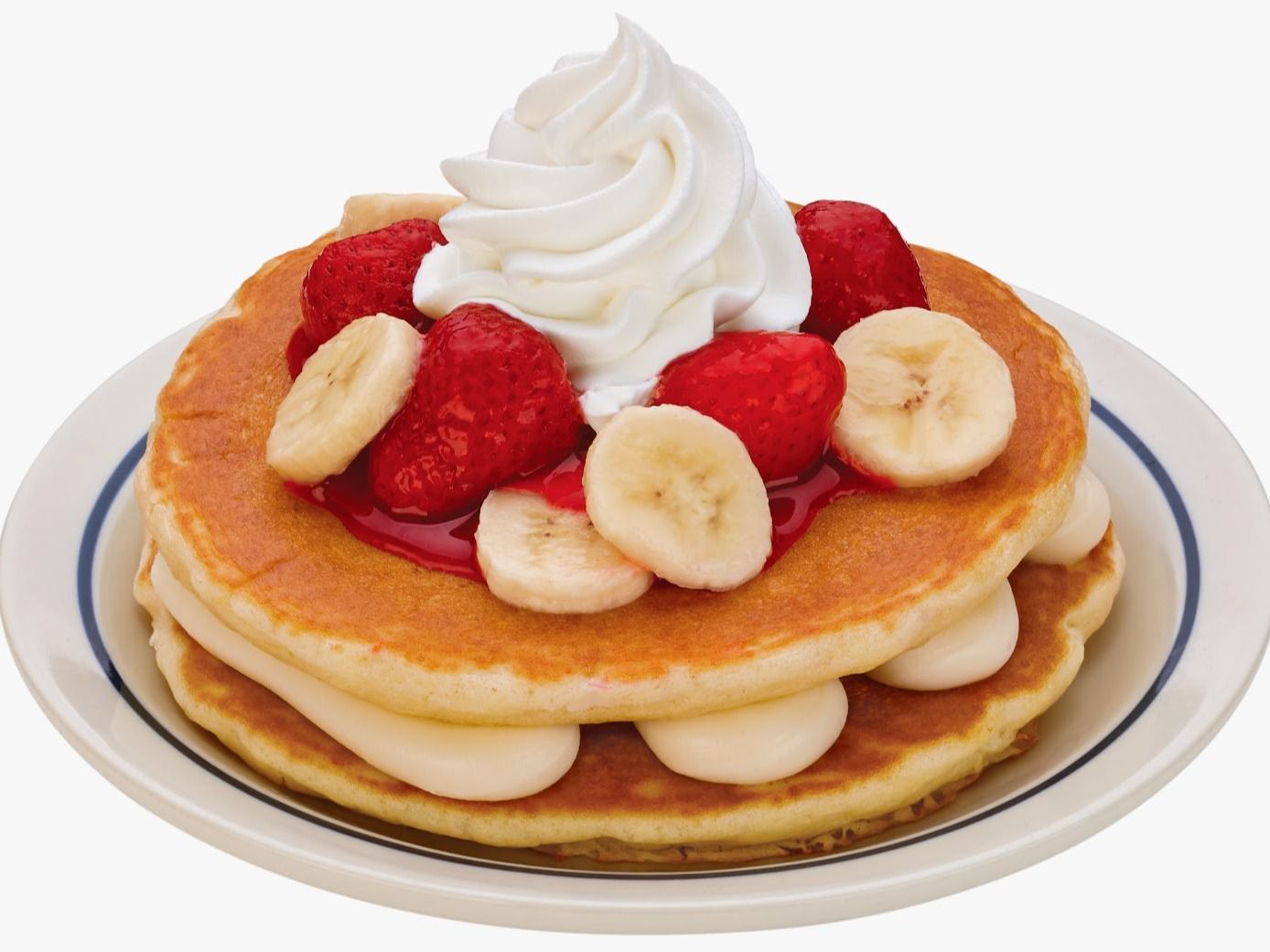 Banana Strawberry Pancake