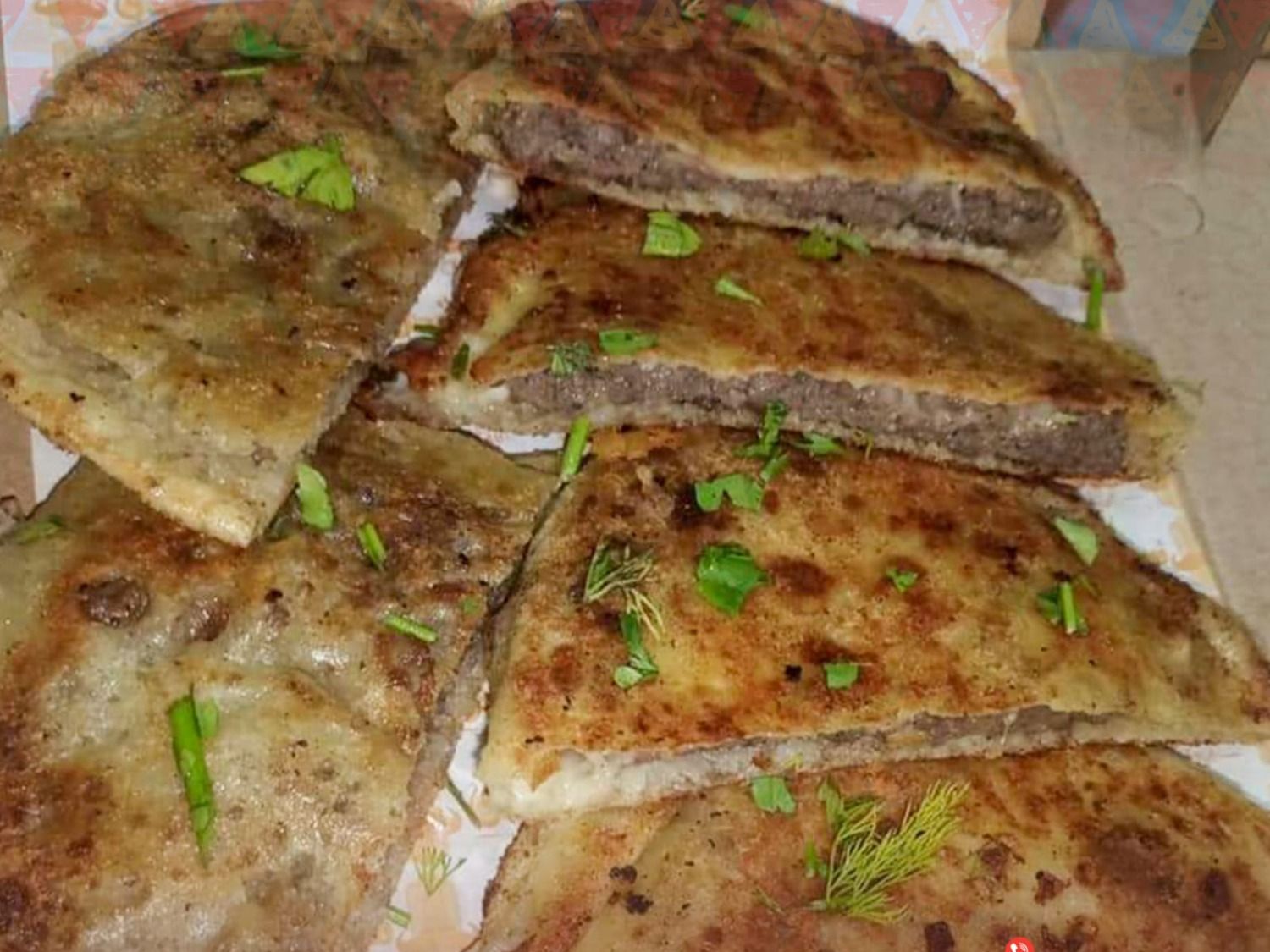 cheese meat Hawawshi sandwich
