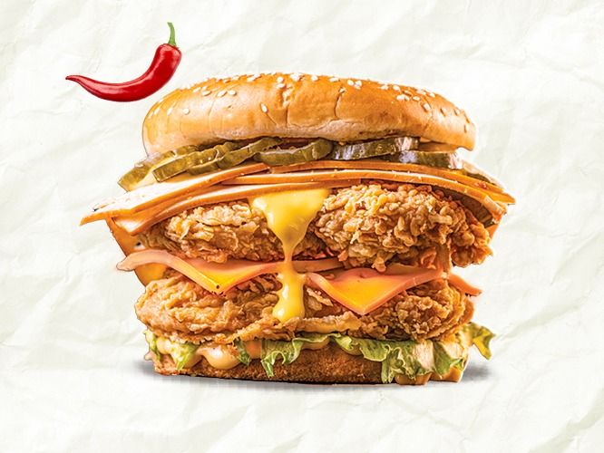 Fluffy Chicken sandwich Spicy