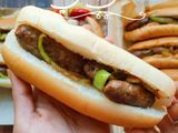 Oriental sausage sandwich