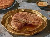 meat with mozzarella Hawawshi