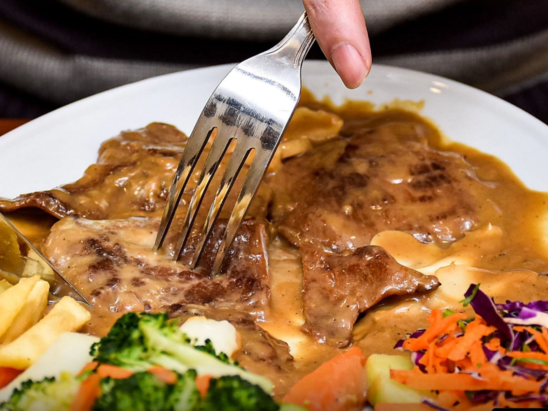 Steak Grilled With Sauce