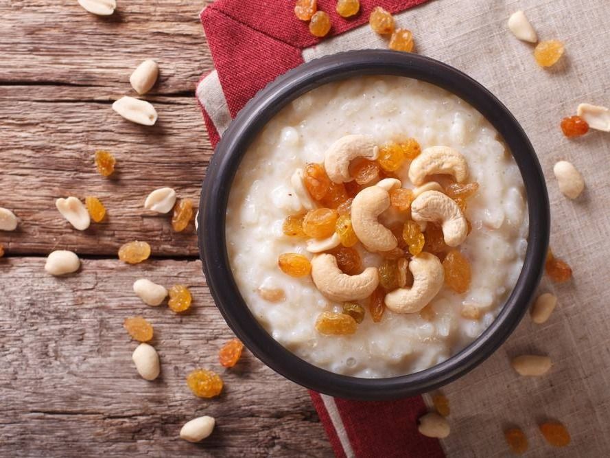 Rice Pudding With Nuts