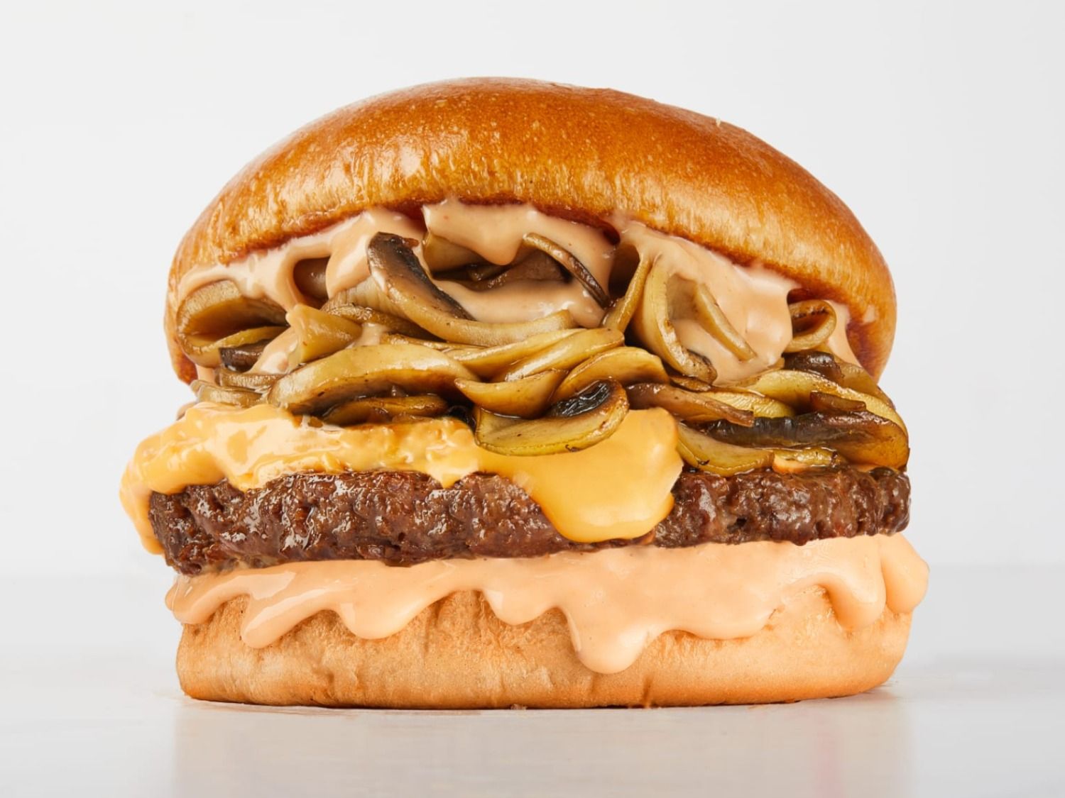 Mushroom Burger Sandwich