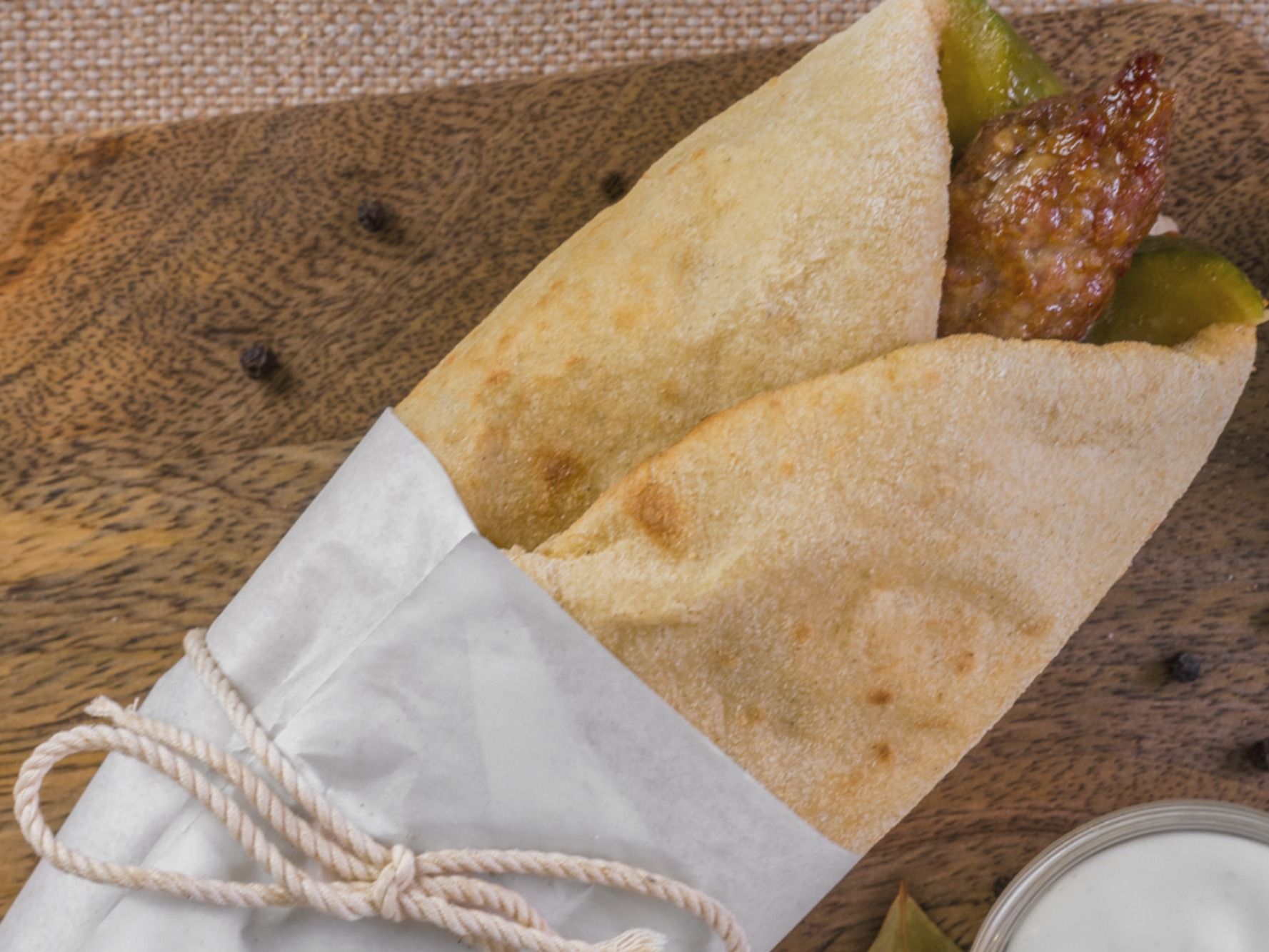 Grilled kofta sandwich